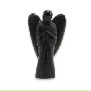 Ange en obsidienne noire