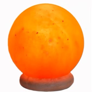 Lampe sphère en cristal de sel