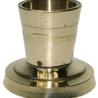 Porte bougie laiton doré