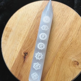 Baguette sélénite 7 chakras