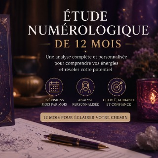 Etude numérologique de 12 mois