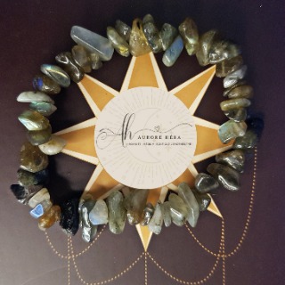 Bracelet bouclier labradorite