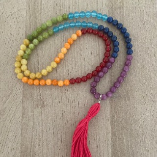 Mala perles couleur chakras 2