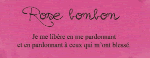 Rose bonbon