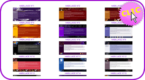 Apercu des habillages graphiques de votre site d'astrologie
