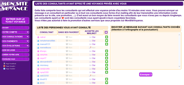 création de page pro voyance